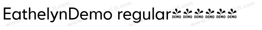 EathelynDemo regular字体转换